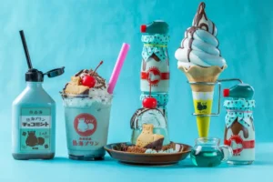 チョコミントプリンと限定メニュー