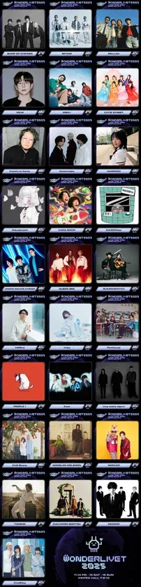 WONDERLIVET 2025 1stラインナップ全
