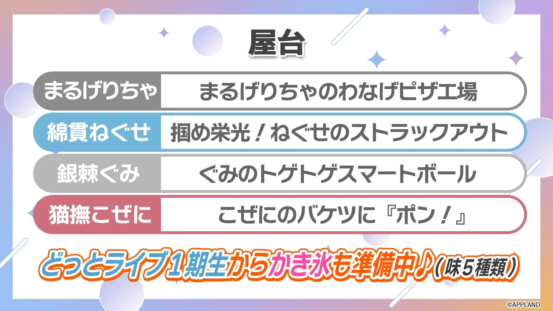 屋台の様子