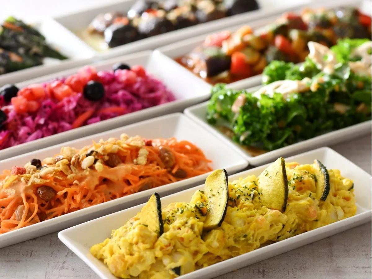 様々な種類の料理