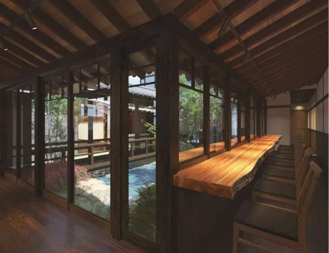 日本家屋風の店内