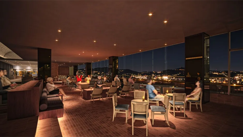 夜景を望むプレミアムラウンジ