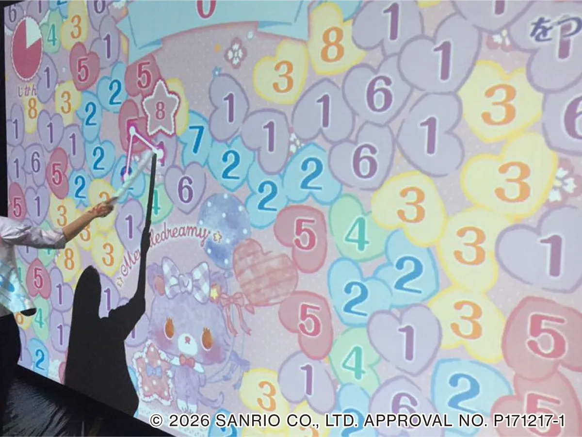 プレゼンテーション画面に映し出されたイラスト