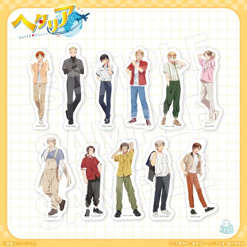 ヘタリア World☆Stars ホログラム缶バッジ（ミニキャラ）