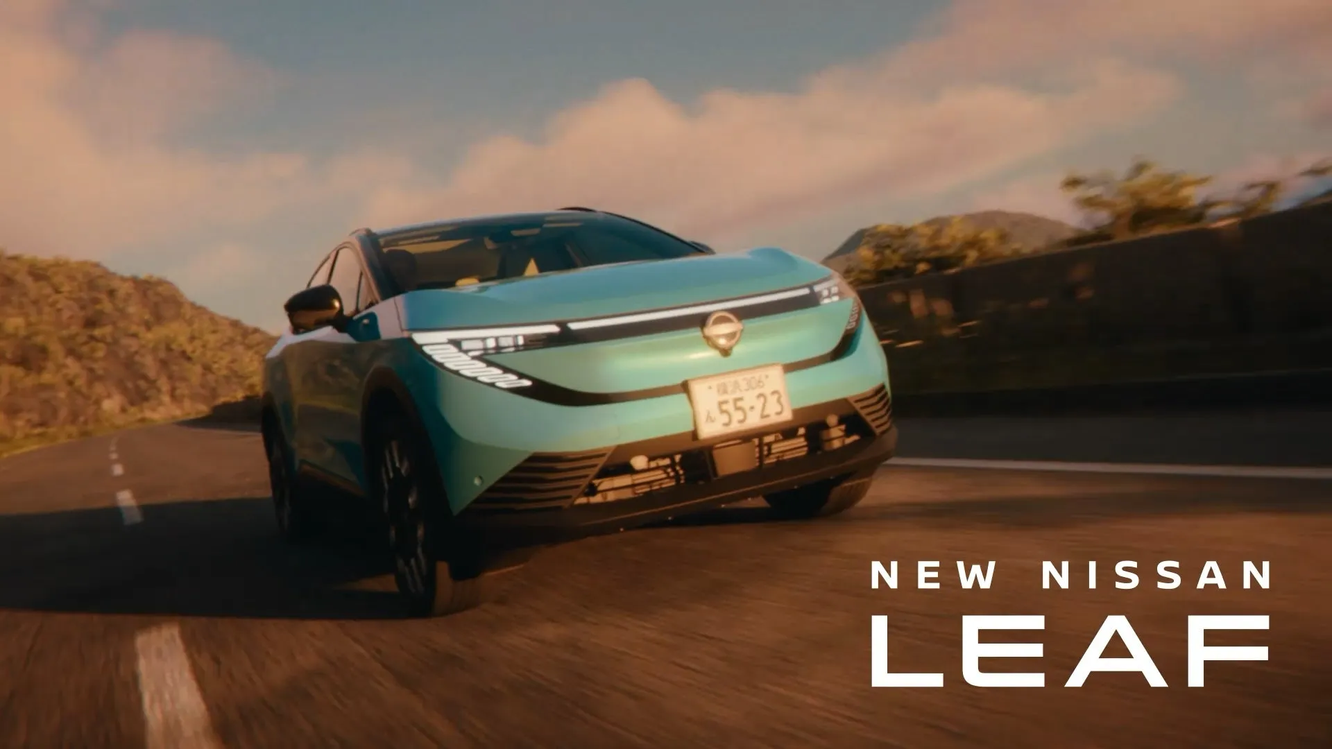 新型日産リーフのCM映像