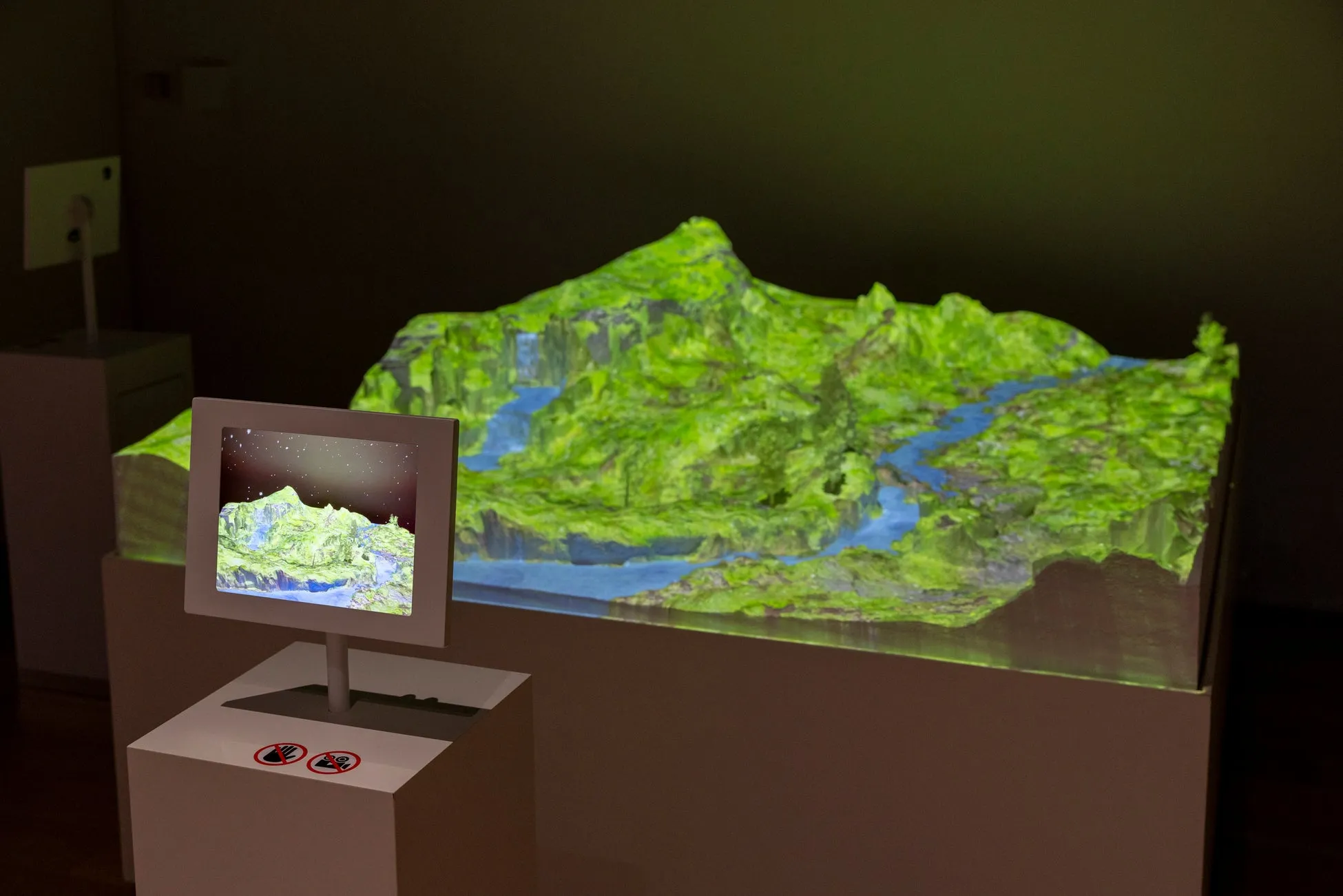 地形模型の様子