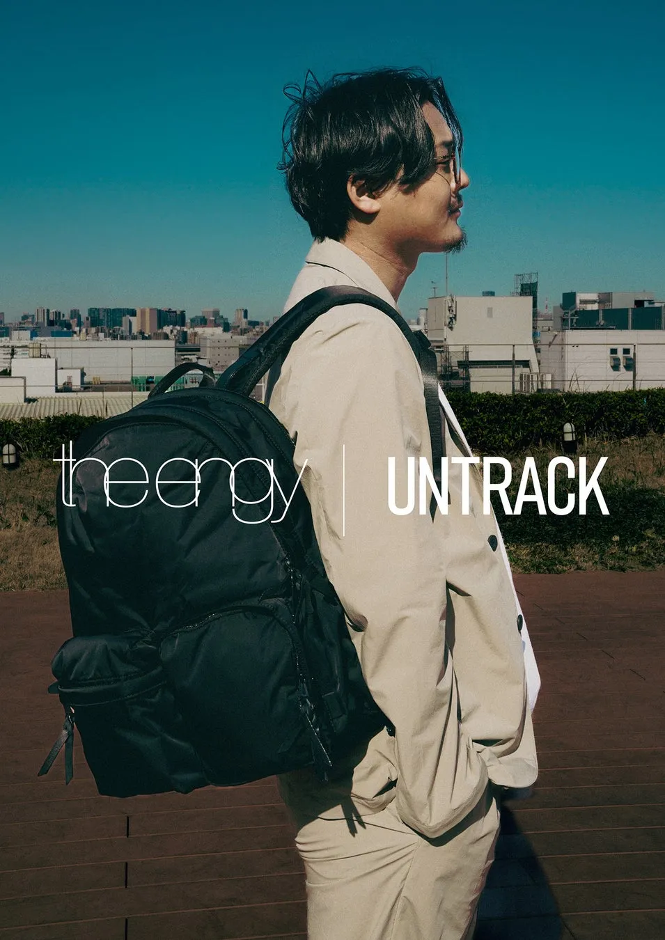 男性、バックパック、屋外