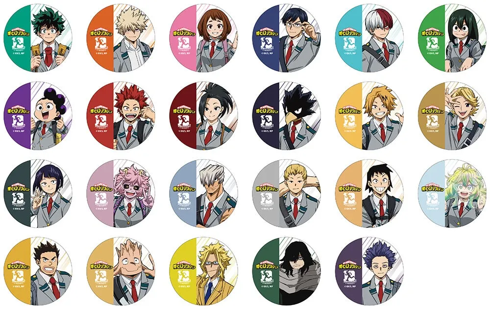 アニメイトスタッフが着用するオリジナル缶バッジのイメージ