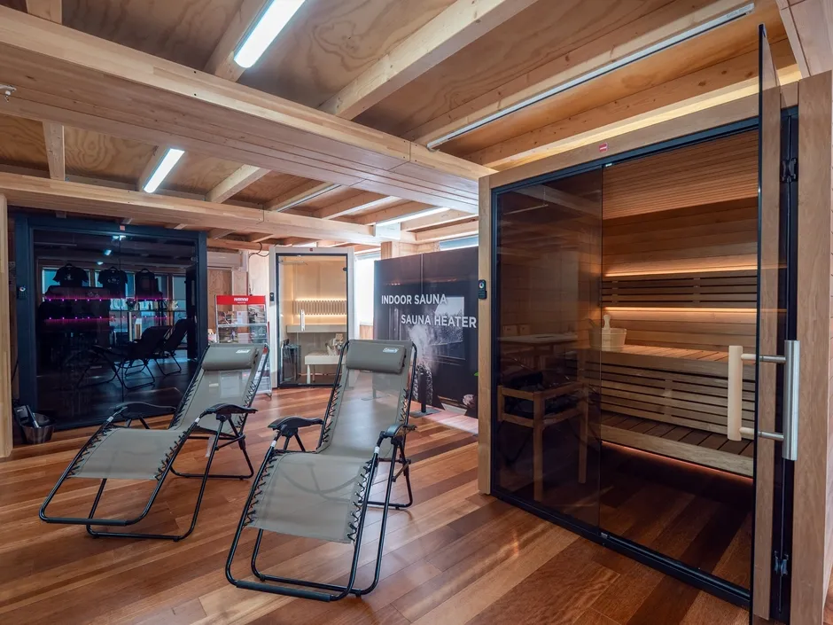 サウナのインテリア