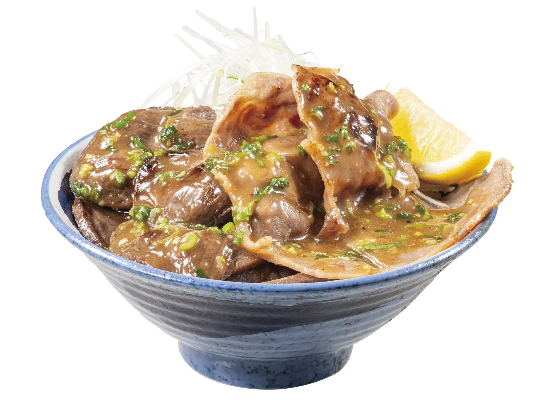 牛豚タン丼（さっぱりネギ塩）