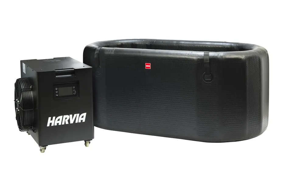 黒い浴槽とHARVIAの機械